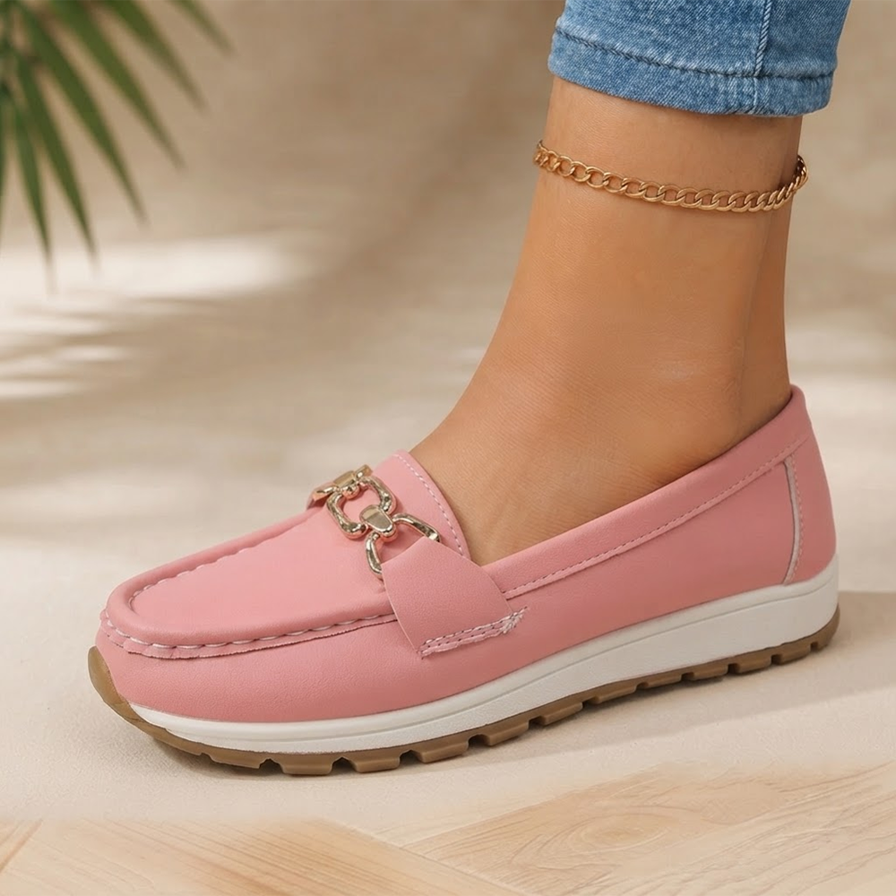 Women's Casual Sporty Slip-On PU Leather Sneakers56789