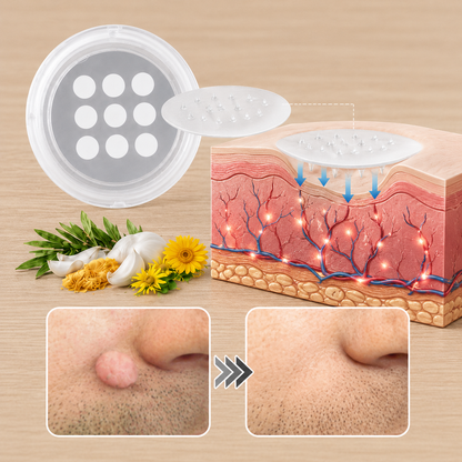 🏥Curalona®2-in-1 Microneedle & Hydrocolloid Patch💖| Removes Raised Moles, Acne, Flat Warts & Skin Tags | Helps Improve Wrinkles, Scars & Blemishes | Invisible Patches for Face & Body