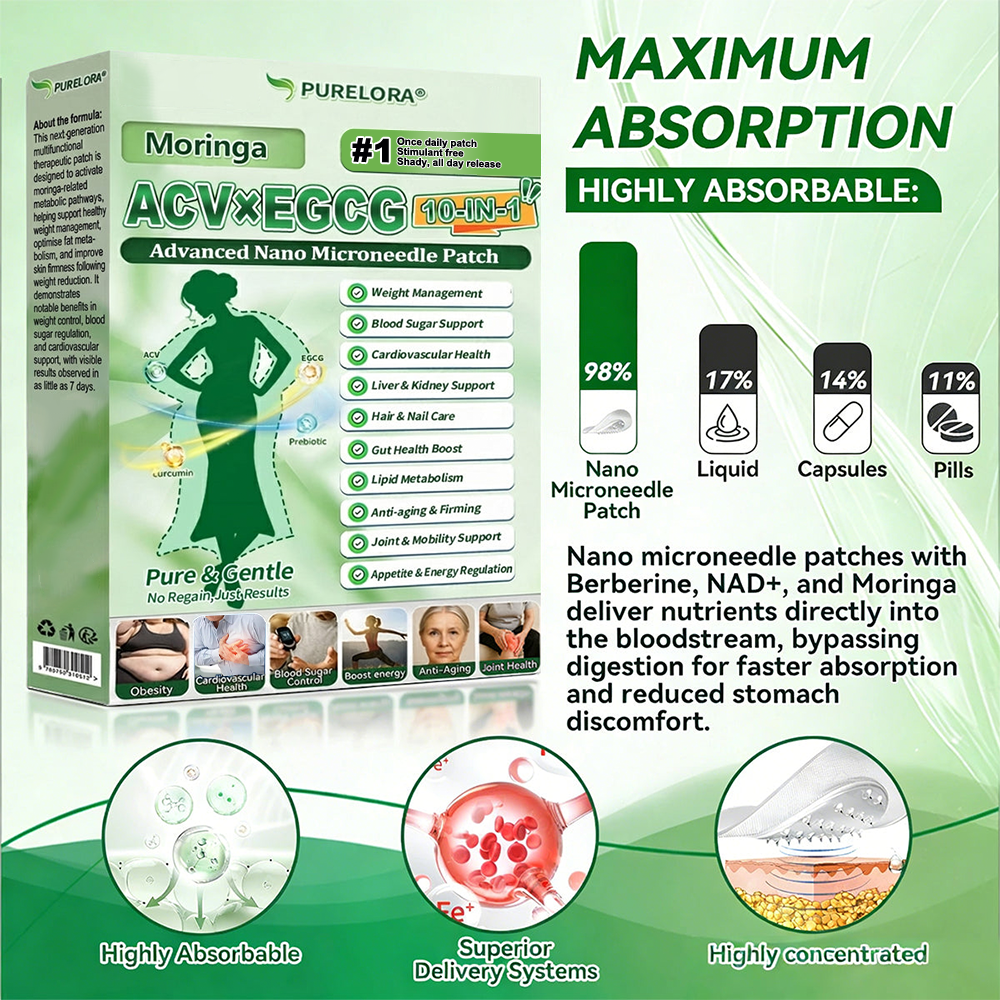 🇬🇧𝑶𝒏𝒍𝒊𝒏𝒆 𝑷𝒉𝒂𝒓𝒎𝒂𝒄𝒚|𝐏𝐮𝐫𝐞𝐥𝐨𝐫𝐚® 𝐀𝐂𝐕 × 𝐄𝐆𝐂𝐆 𝟏𝟎-𝐢𝐧-𝟏 𝐀𝐝𝐯𝐚𝐧𝐜𝐞𝐝 𝐍𝐚𝐧𝐨 𝐌𝐢𝐜𝐫𝐨𝐧𝐞𝐞𝐝𝐥𝐞 𝐏𝐚𝐭𝐜𝐡 (💧𝐉𝐮𝐬𝐭 𝐨𝐧𝐜𝐞 𝐚 𝐝𝐚𝐲, 𝐯𝐢𝐬𝐢𝐛𝐥𝐞 𝐜𝐡𝐚𝐧𝐠𝐞𝐬 𝐢𝐧 𝟕 𝐝𝐚𝐲𝐬) ✅𝐅𝐨𝐫 𝐨𝐛𝐞𝐬𝐢𝐭𝐲, 🅛🅞🅞🅢🅔 🅢🅚🅘🅝,𝐝𝐢𝐚𝐛𝐞𝐭𝐞𝐬, 𝐬𝐥𝐞𝐞𝐩 𝐚𝐩𝐧𝐞𝐚, 𝐣𝐨𝐢𝐧𝐭 𝐢𝐬𝐬𝐮𝐞𝐬, 𝐚𝐧𝐝 𝐦𝐨𝐫𝐞